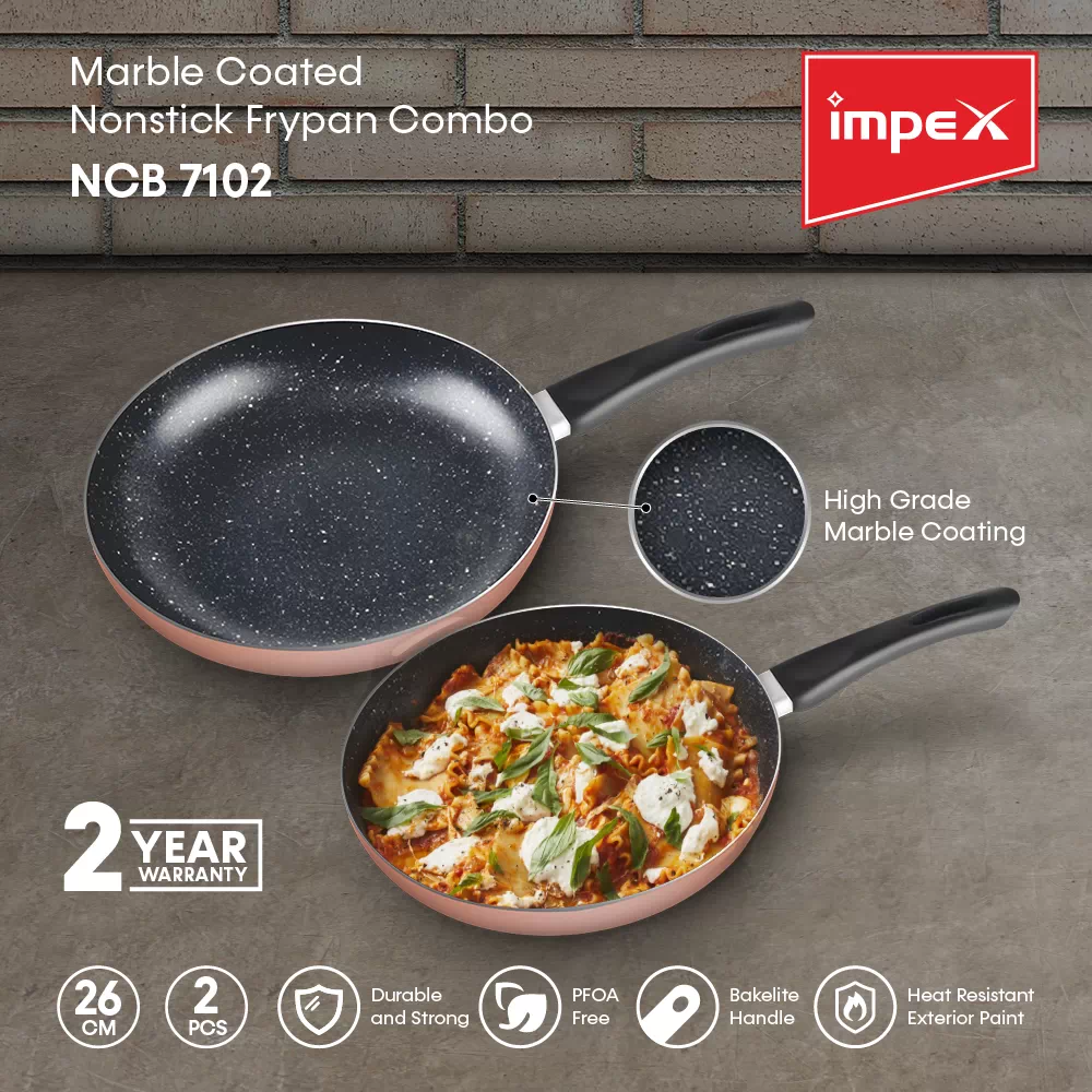 Marble Coated Nonstick Frypan Combo | NCB 7102