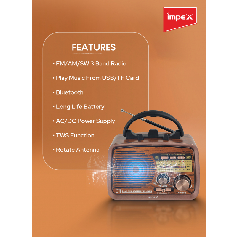 Impex Portable Radio |  Melody Plus