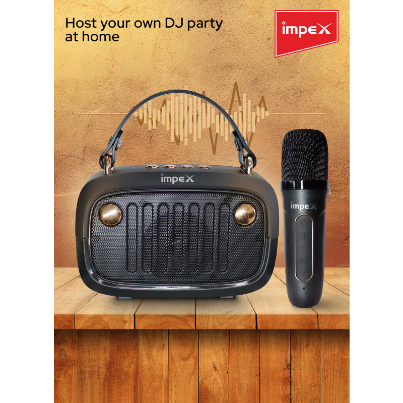 Impex Portable Bluetooth Karaoke Speaker | KM 1301