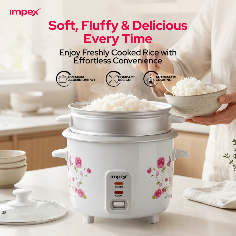 Impex Electric Rice Cooker 0.6 Ltr | RC 2805