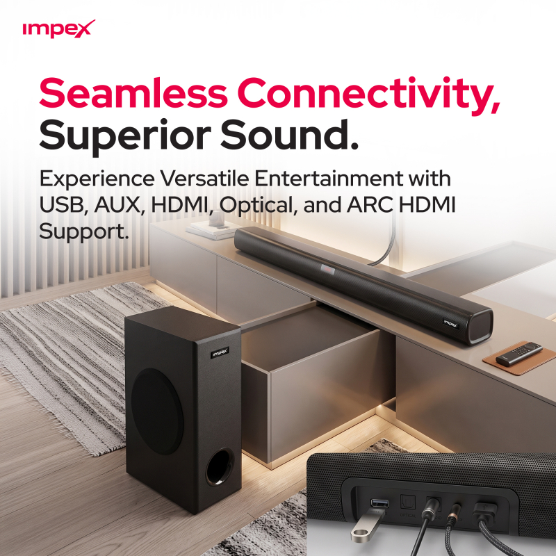 Impex 2.1 Wireless Subwoofer Soundbar BeatBeam | SB 6000