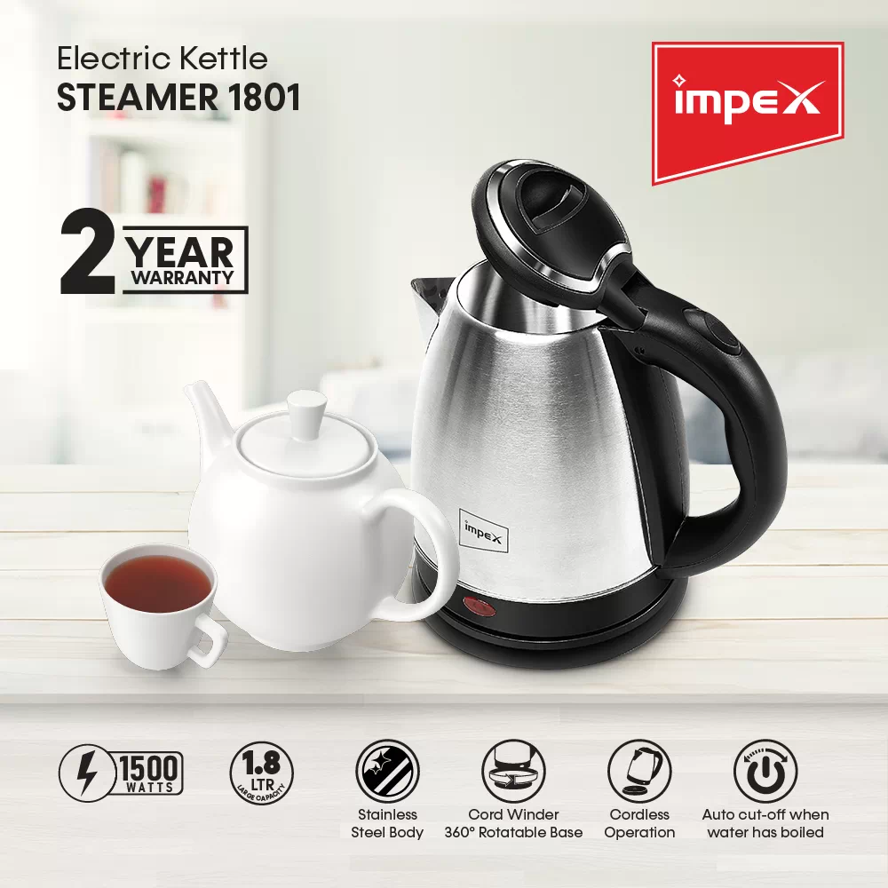 Electric Kettle | Steamer 1801