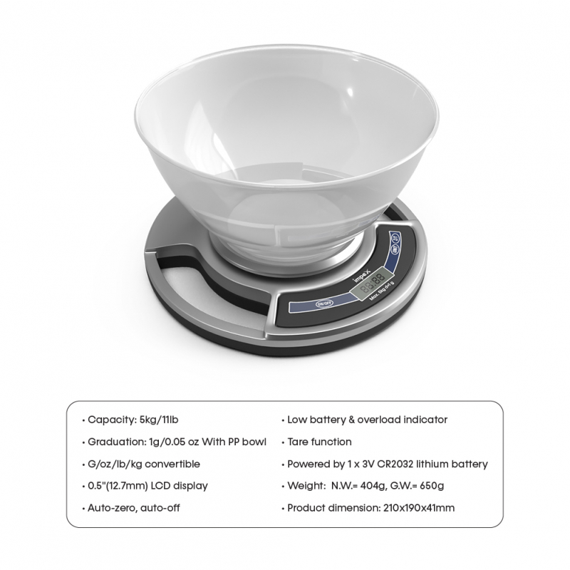 Bowl Electronic Kitchen Scale | KS 01