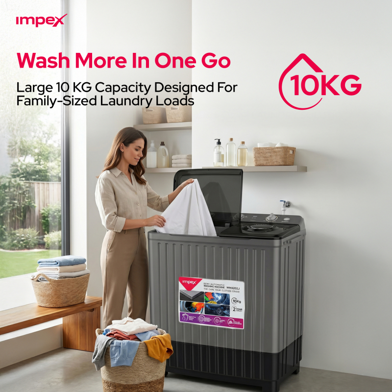 Impex Semi Automatic Washing Machine  | WM 4202J