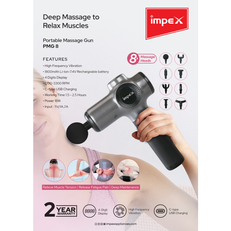 IMPEX Portable Massage Gun | PMG8