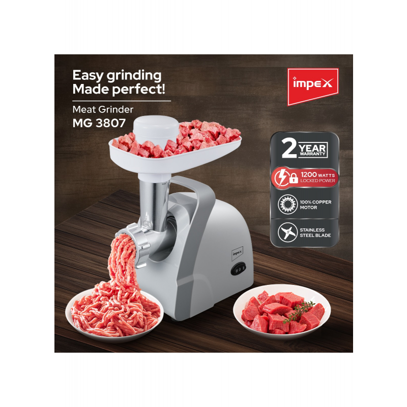 Impex Meat Grinder 1200W | MG 3807