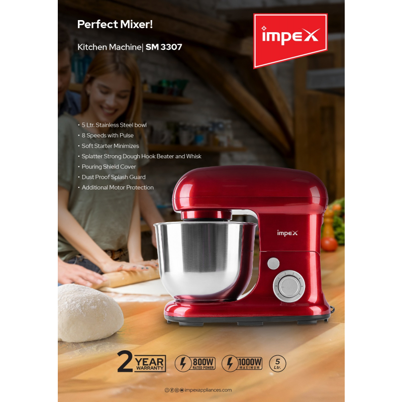 Impex Kitchen Machine 1000W | SM 3307