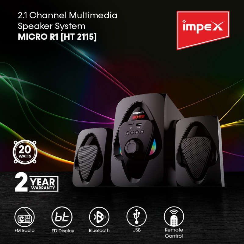 Impex Multimedia Speaker 2.1 Micro R1 | HT 2115