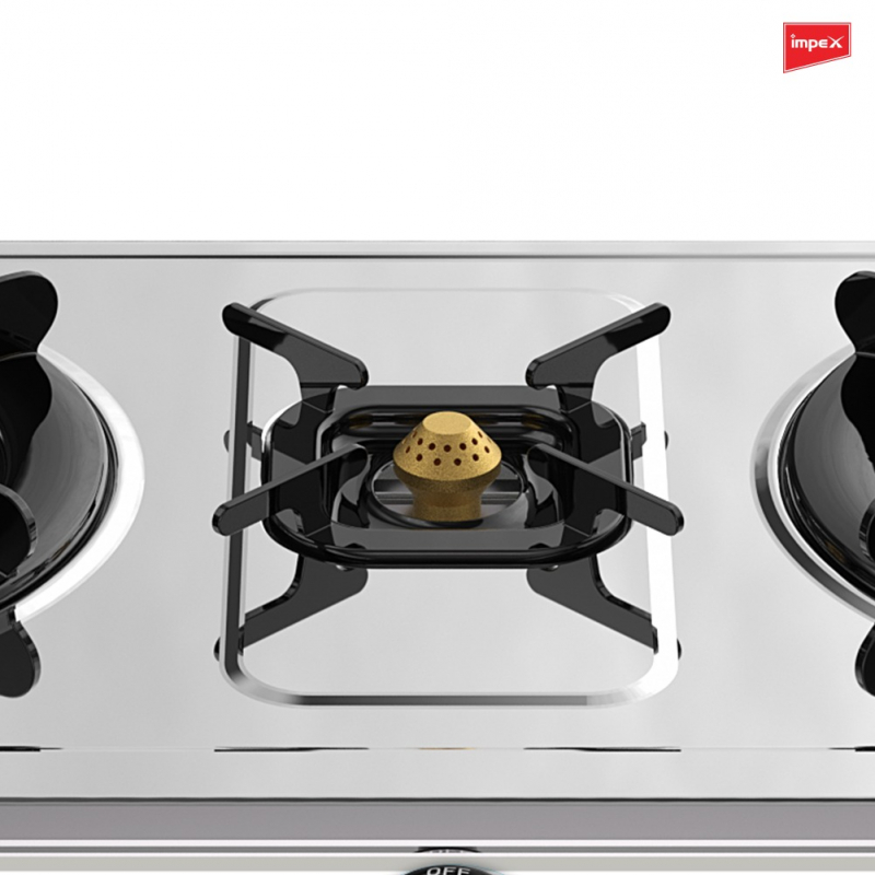 Impex 3 Burner Stainless steel Gas Stove | IGS 125