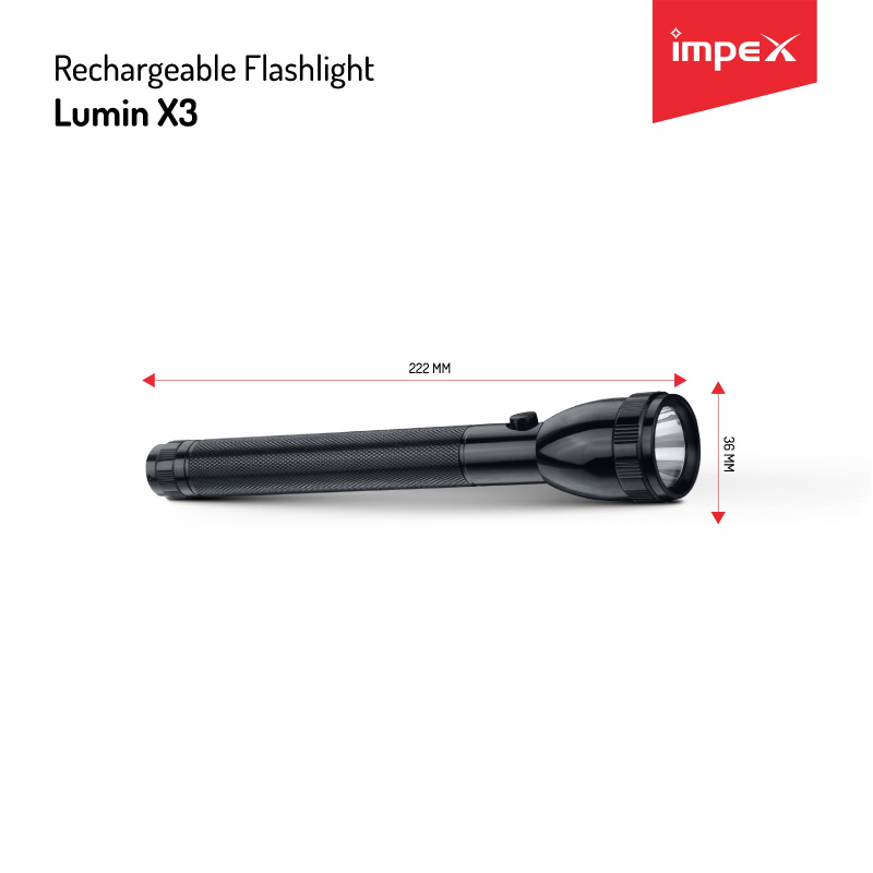 Impex LED Flash Light | Lumin X3