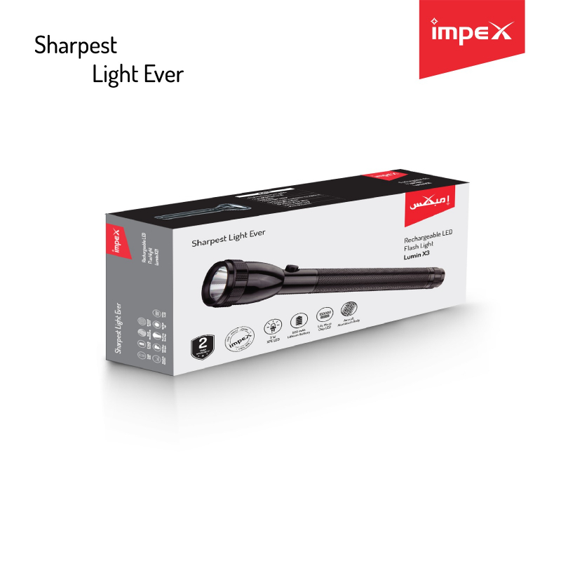 Impex LED Flash Light | Lumin X3