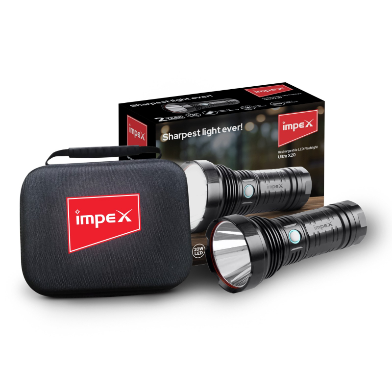 Impex Rechargeable LED Flashlight | Ultra X20