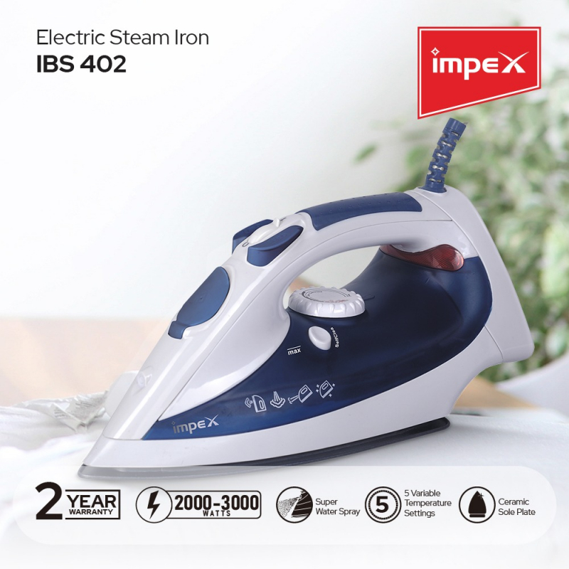 Impex Electric Steam Iron Box  | IBS 402