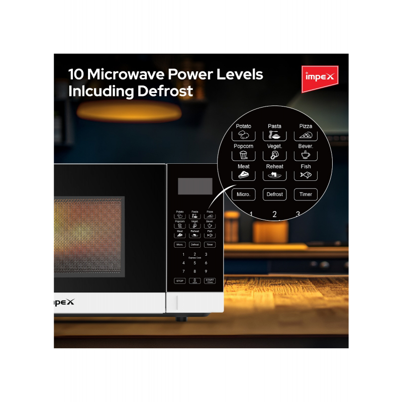 IMPEX 20L DIGITAL MICROWAVE OVEN