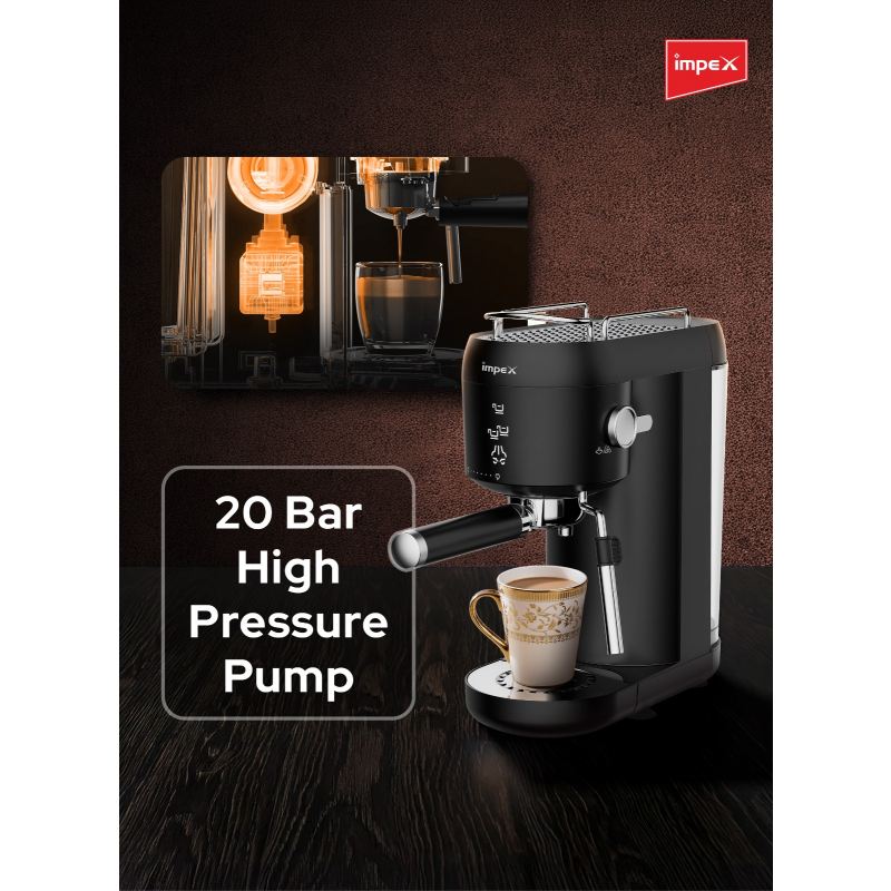 Impex 1L 20 Bar Espresso Coffee Maker | IECM 2001