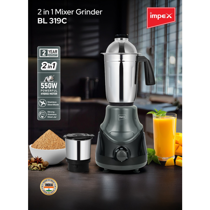 IMPEX 2 IN 1 MIXER GRINDER | BL 319C
