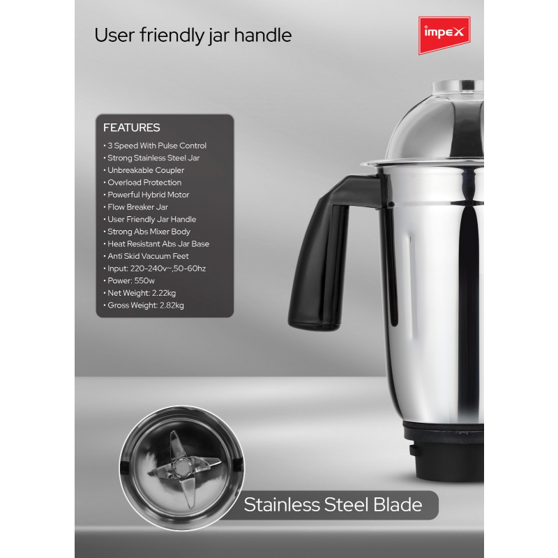 IMPEX 2 IN 1 MIXER GRINDER | BL 319C