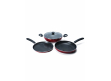 Impex Migo Nonstick Cookware 4Pcs FKT Set Maroon |M