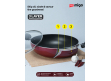 Impex Migo Nonstick Cookware 4Pcs FKT Set Maroon |M