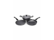 Impex Migo Nonstick Granite 4Pcs | FKT Set Grey G