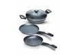 Impex Migo Nonstick Granite 4Pcs | FKT Set Grey G