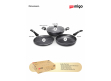 Impex Migo Nonstick Granite 4Pcs | FKT Set Grey G