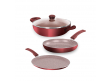 ROYAL 3PCS Tawa pan, Kadai pan and Fry pan