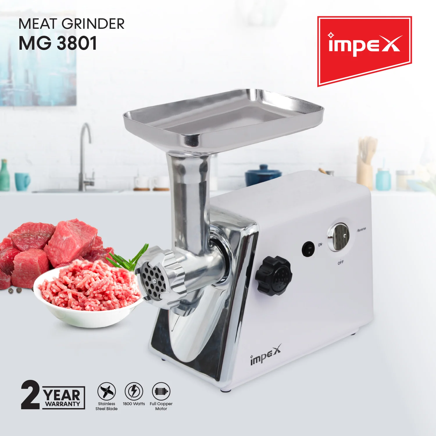 Meat Mincer & Grinder | MG 3801